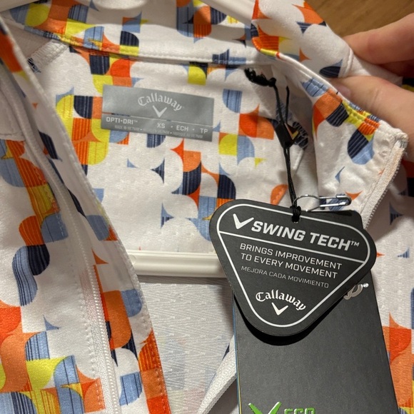 Callaway Golf Colorful Abstract Women's Quarter Zip XS - Picture 3 of 7